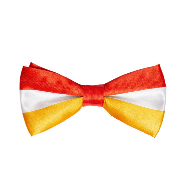 Vlinderstrik Rood/Wit/Geel - 6 Pack van Partychimp koop je bij Partywinkel