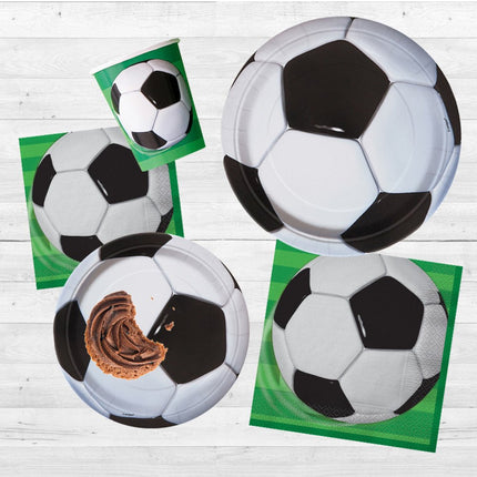 Voetbal Borden 23cm 8st van Unique koop je bij Partywinkel