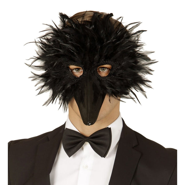 Vogel Masker Zwart van Widmann koop je bij Partywinkel