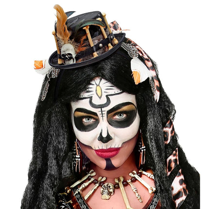 Voodoo Pop Haarband Mini Hoed van Widmann koop je bij Partywinkel