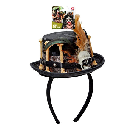 Voodoo Pop Haarband Mini Hoed van Widmann koop je bij Partywinkel