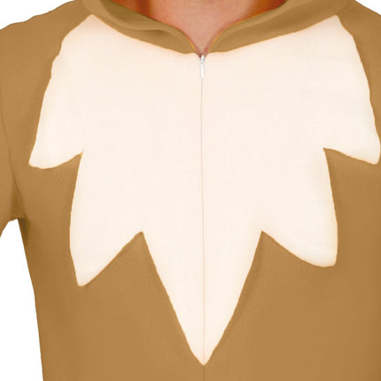 Vos Onesie Bruin Beige van Fiestas Guirca koop je bij Partywinkel