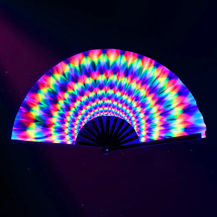 Waaier Rave rush XL (64 cm) van Boland koop je bij Partywinkel