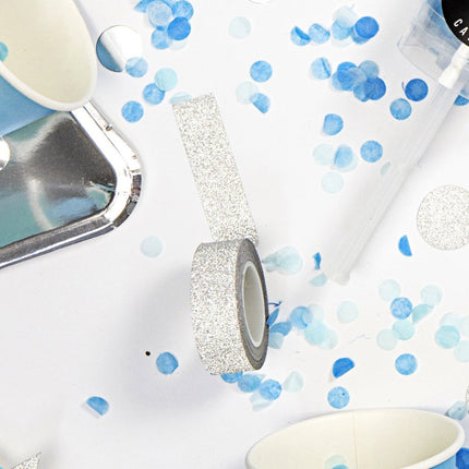 Washi Tape Goud Wit 10m 4st van Partydeco koop je bij Partywinkel