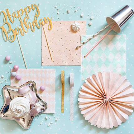 Washi Tape Lichtroze Goud 10m 4st van Partydeco koop je bij Partywinkel