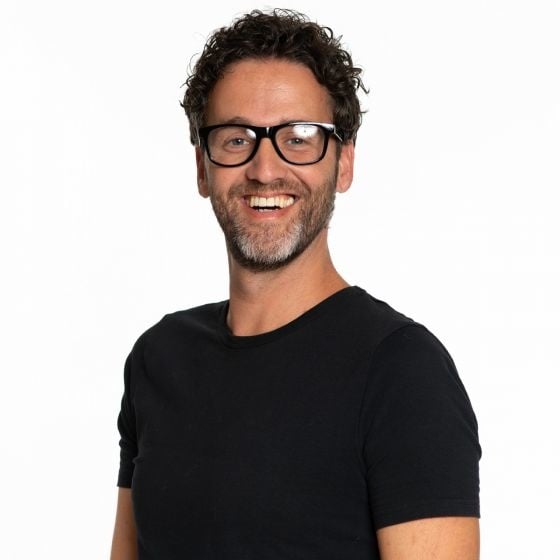 Wayfarer Bril Zwart van Partychimp koop je bij Partywinkel