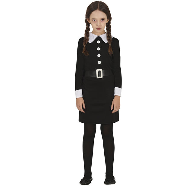 Wednesday Halloween Kostuum Meisje van Fiestas Guirca koop je bij Partywinkel