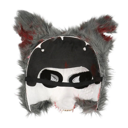 Weerwolf Masker Zwart Bloederig van Boland koop je bij Partywinkel