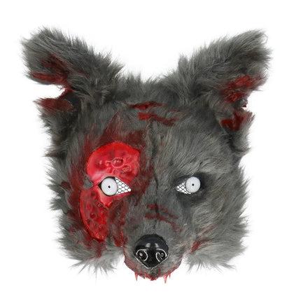 Weerwolf Masker Zwart Bloederig van Boland koop je bij Partywinkel