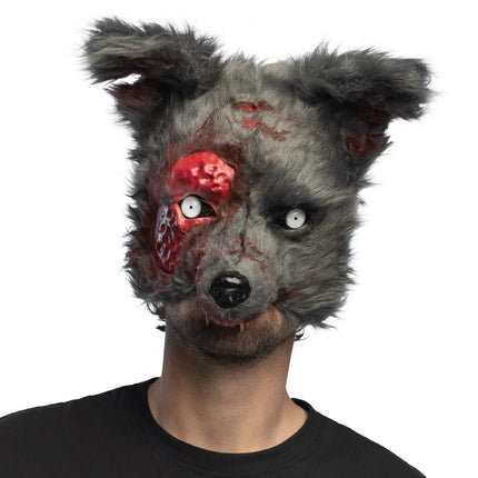 Weerwolf Masker Zwart Bloederig van Boland koop je bij Partywinkel