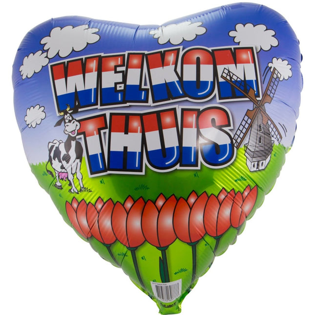 Welkom Thuis Ballon 45cm leeg van Folat koop je bij Partywinkel