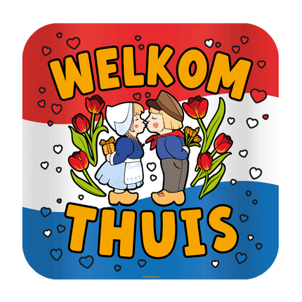 Welkom Thuis Deurbord 50cm van Paper Dreams koop je bij Partywinkel