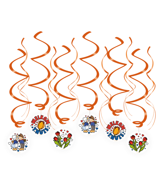 Welkom Thuis Hangdecoratie 70cm 6st van Paper Dreams koop je bij Partywinkel