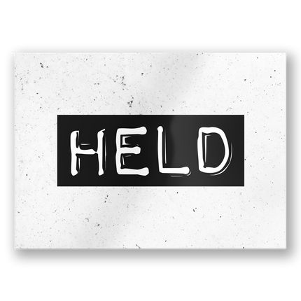 Wenskaart Held 15cm van Paper Dreams koop je bij Partywinkel