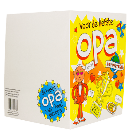 Wenskaart Opa 16,5cm van Paper Dreams koop je bij Partywinkel