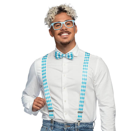 Wit Blauwe Accessoireset 3 delig van Boland koop je bij Partywinkel