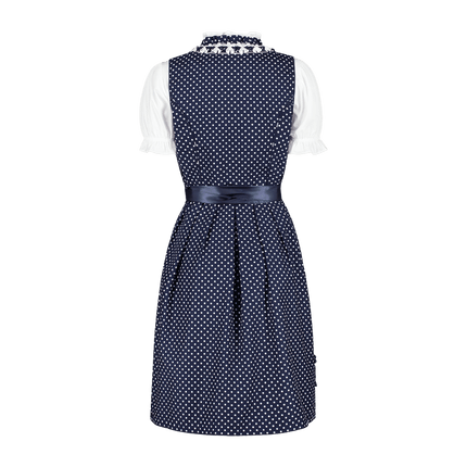 Wit Blauwe Dirndl Jurk Oktoberfest Dames van Haus Huberts koop je bij Partywinkel