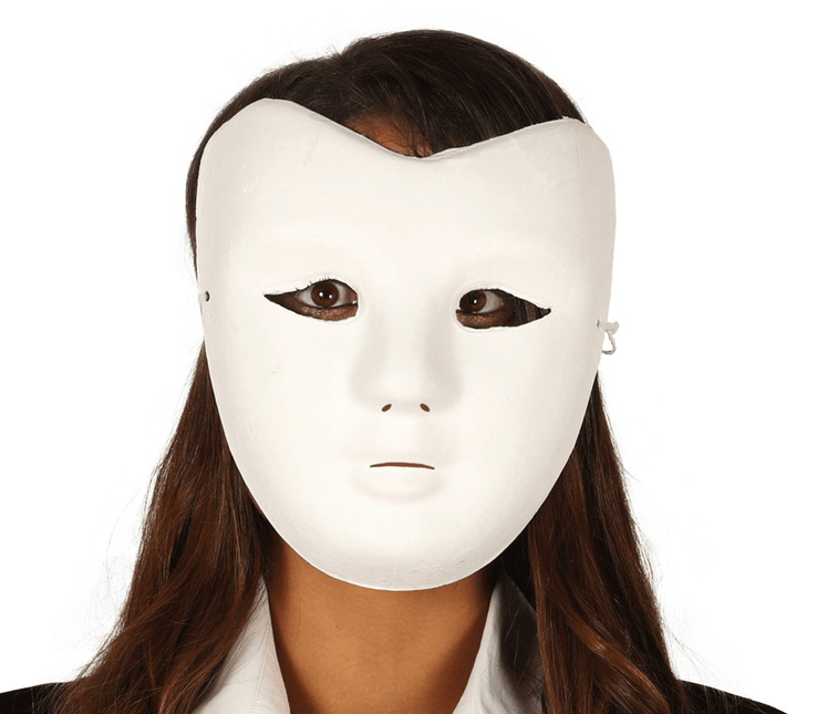 Wit Masker Papier van Fiestas Guirca koop je bij Partywinkel