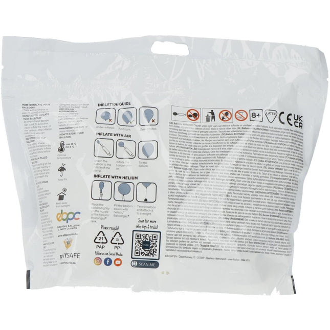 Witte Ballonnen Coconut White 33cm 50st van Folat koop je bij Partywinkel