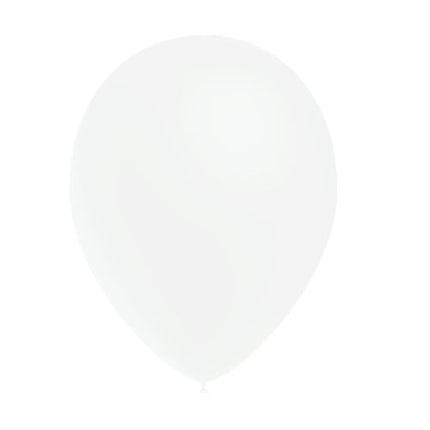 Witte Ballonnen Metallic 25cm 50st van Balloonia koop je bij Partywinkel