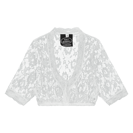 Witte Blouse Dames Van Kant Doorschijnend van Haus Huberts koop je bij Partywinkel