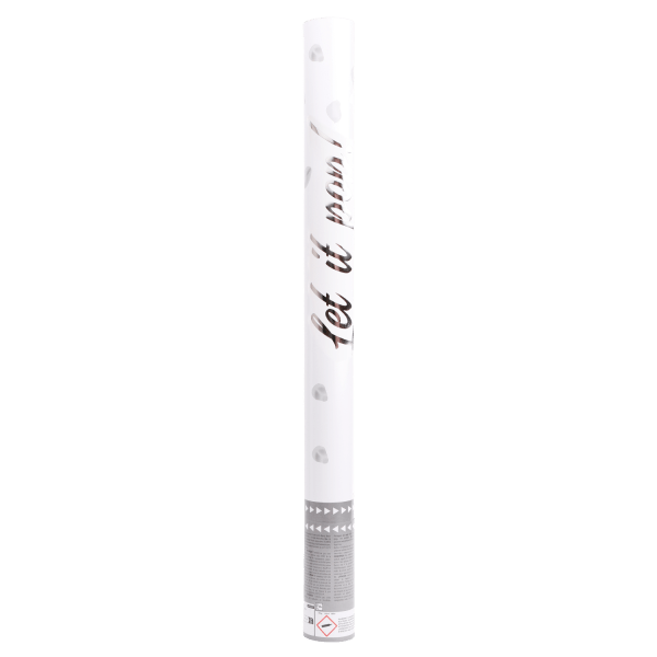 Witte Confetti Kanon 60cm van Riethmueller koop je bij Partywinkel