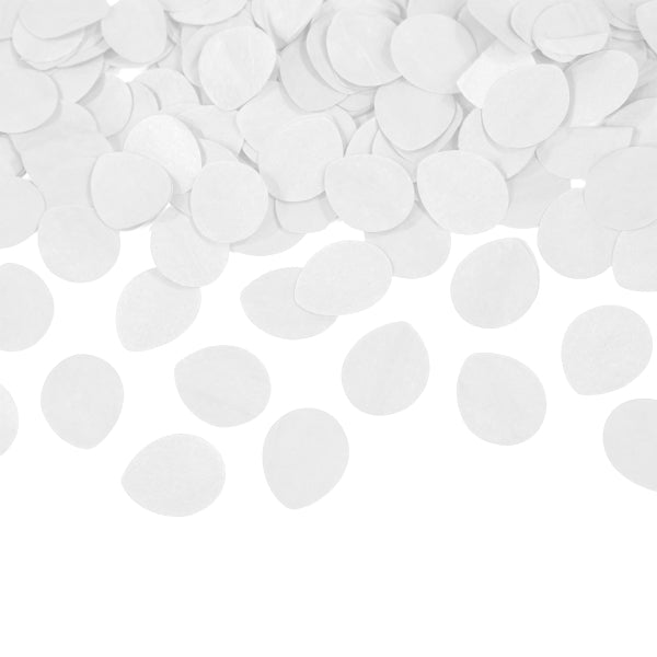 Witte Confetti Kanon Wit Rozenblaadjes 40cm van Riethmueller koop je bij Partywinkel