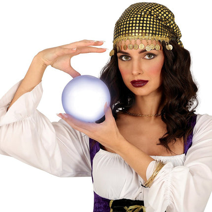 Witte Glazenbol 12cm van Fiestas Guirca koop je bij Partywinkel