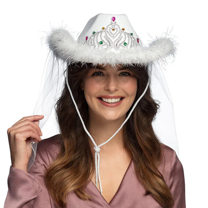 Witte Hoed Bruid van Boland koop je bij Partywinkel