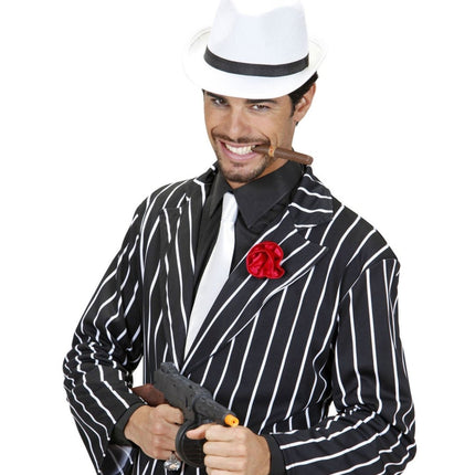 Witte Hoed Met Zwarte Band van Widmann koop je bij Partywinkel