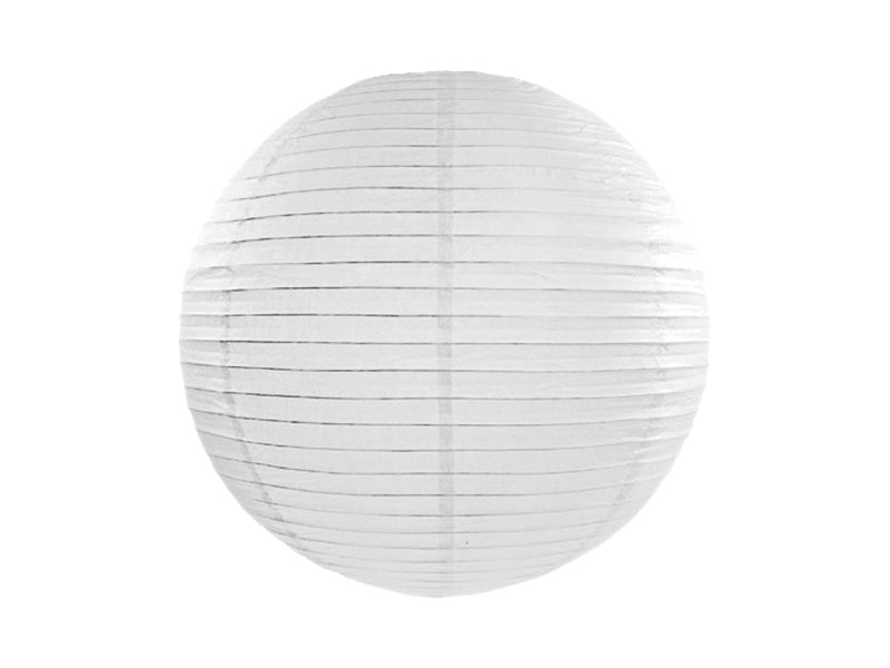 Witte Lampion Rond 45cm van Partydeco koop je bij Partywinkel