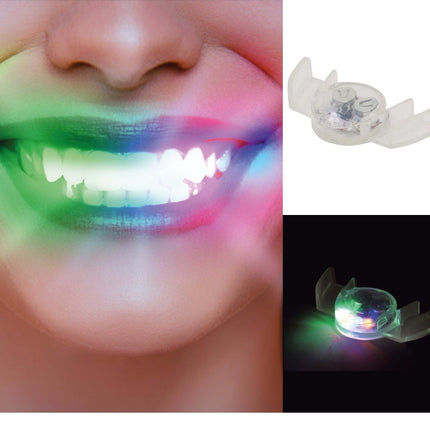 Witte Led Gebit Gekleurd van Fiestas Guirca koop je bij Partywinkel