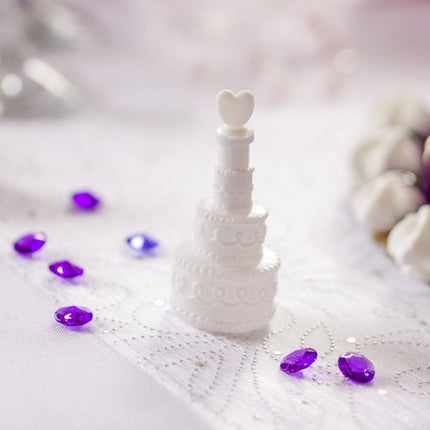 Witte Organza Stof Parels 48cm 9m van Partydeco koop je bij Partywinkel