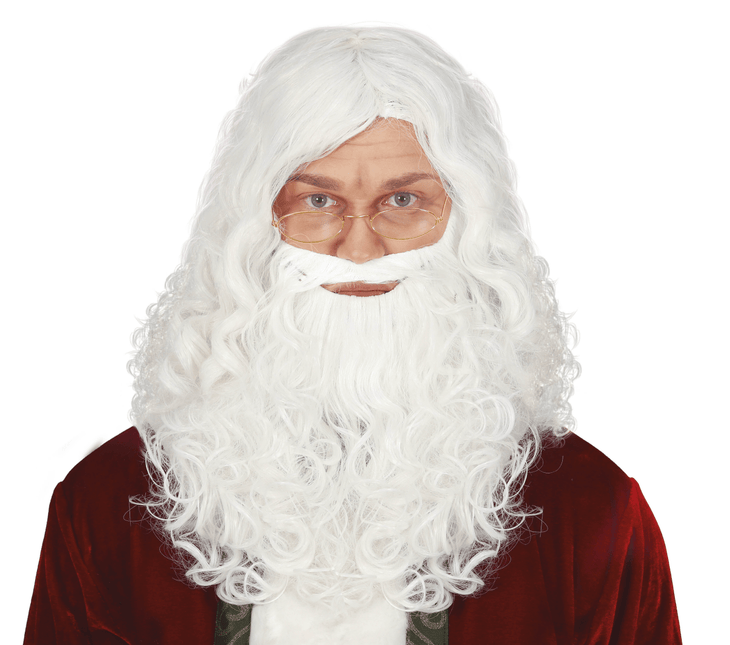Witte Pruik Baard van Fiestas Guirca koop je bij Partywinkel