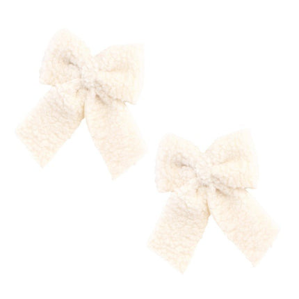 Witte Strik Bont 19cm 2st van CHAKS koop je bij Partywinkel