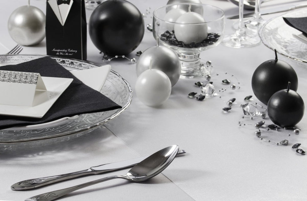 Witte Tafelloper 36cm 9m van Partydeco koop je bij Partywinkel