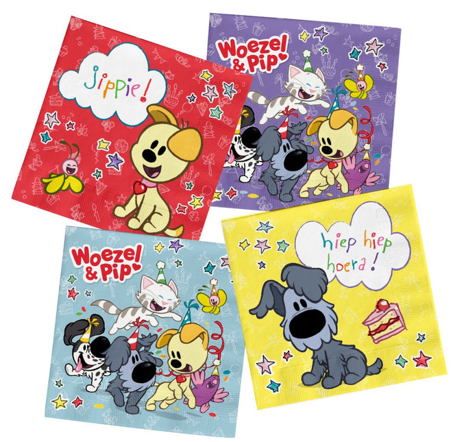 Woezel En Pip Servetten 33cm 20st van Folat koop je bij Partywinkel