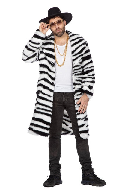 Zebra Bontjas Heren Lang van Wilbers & Wilbers koop je bij Partywinkel