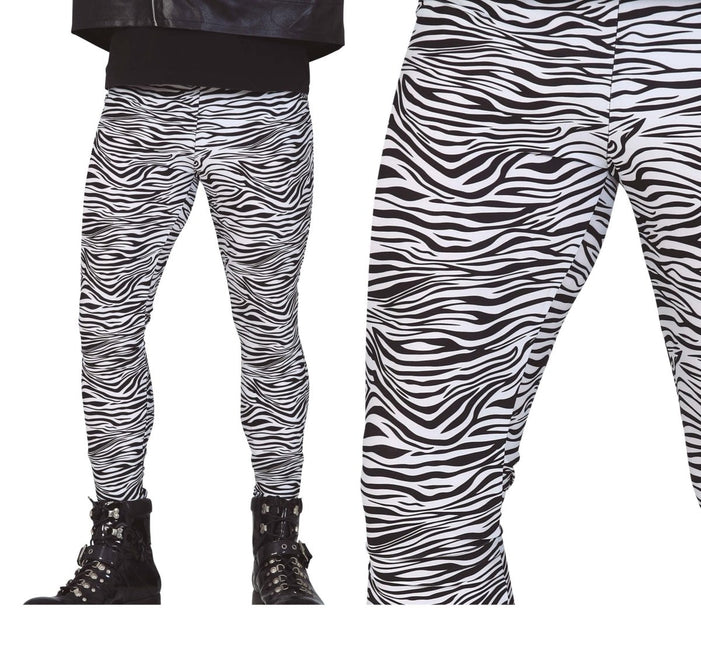 Zebra Legging Dames van Fiestas Guirca koop je bij Partywinkel