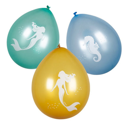 Zeemeermin Ballonnen 25cm 6st van Boland koop je bij Partywinkel