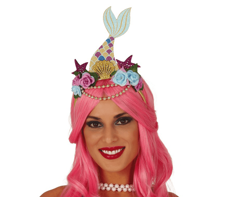 Zeemeermin Haarband Bloemen van Fiestas Guirca koop je bij Partywinkel