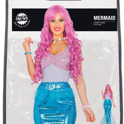 Zeemeermin Kostuum Paars Blauw Dames van Fiestas Guirca koop je bij Partywinkel