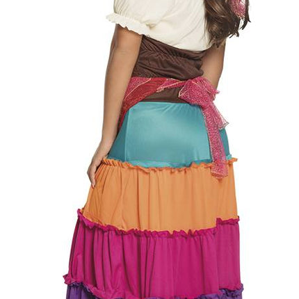 Zigeuner Jurk Gekleurd van Boland koop je bij Partywinkel