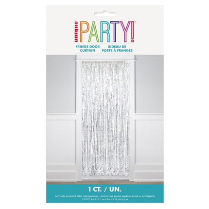 Zilver Deurgordijn Metallic 2m van Unique koop je bij Partywinkel