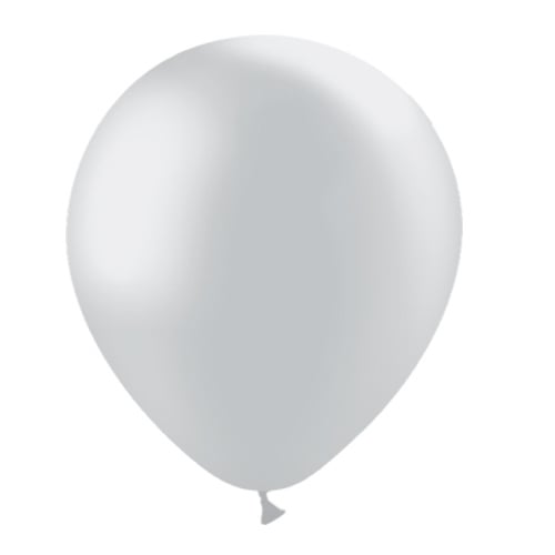 Zilveren Ballonnen Metallic 30cm 10st van Balloonia koop je bij Partywinkel