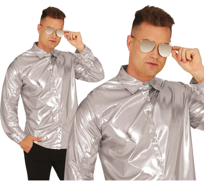 Zilveren Blouse Heren van Fiestas Guirca koop je bij Partywinkel