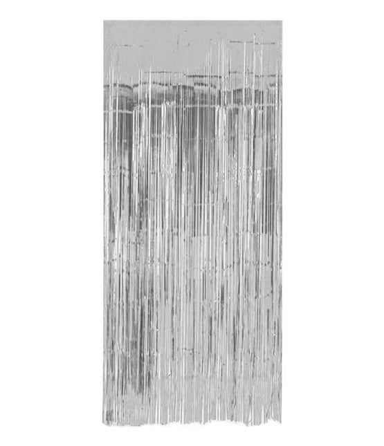 Zilveren Deurgordijn Folie 2m van Folat koop je bij Partywinkel