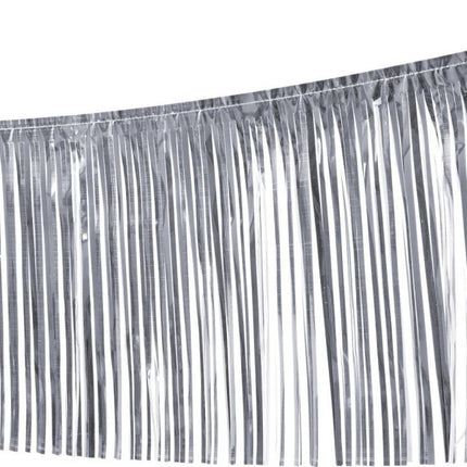 Zilveren Franje slinger 10m van Orlob koop je bij Partywinkel