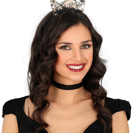 Zilveren Haarband Met Kroon van Fiestas Guirca koop je bij Partywinkel