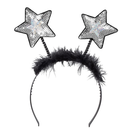 Zilveren Haarband Sterren van Boland koop je bij Partywinkel